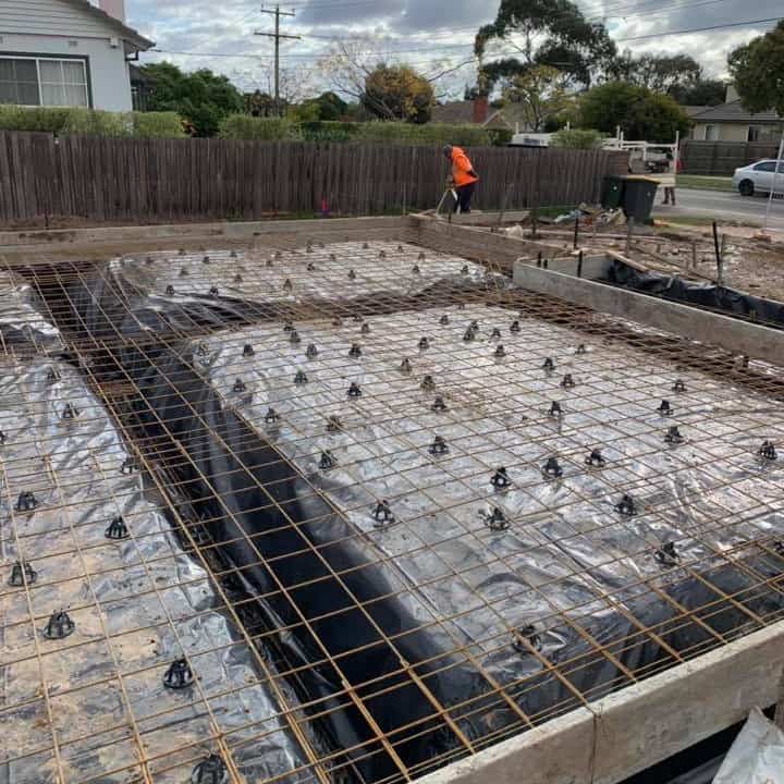 pre pour concrete slab inspection